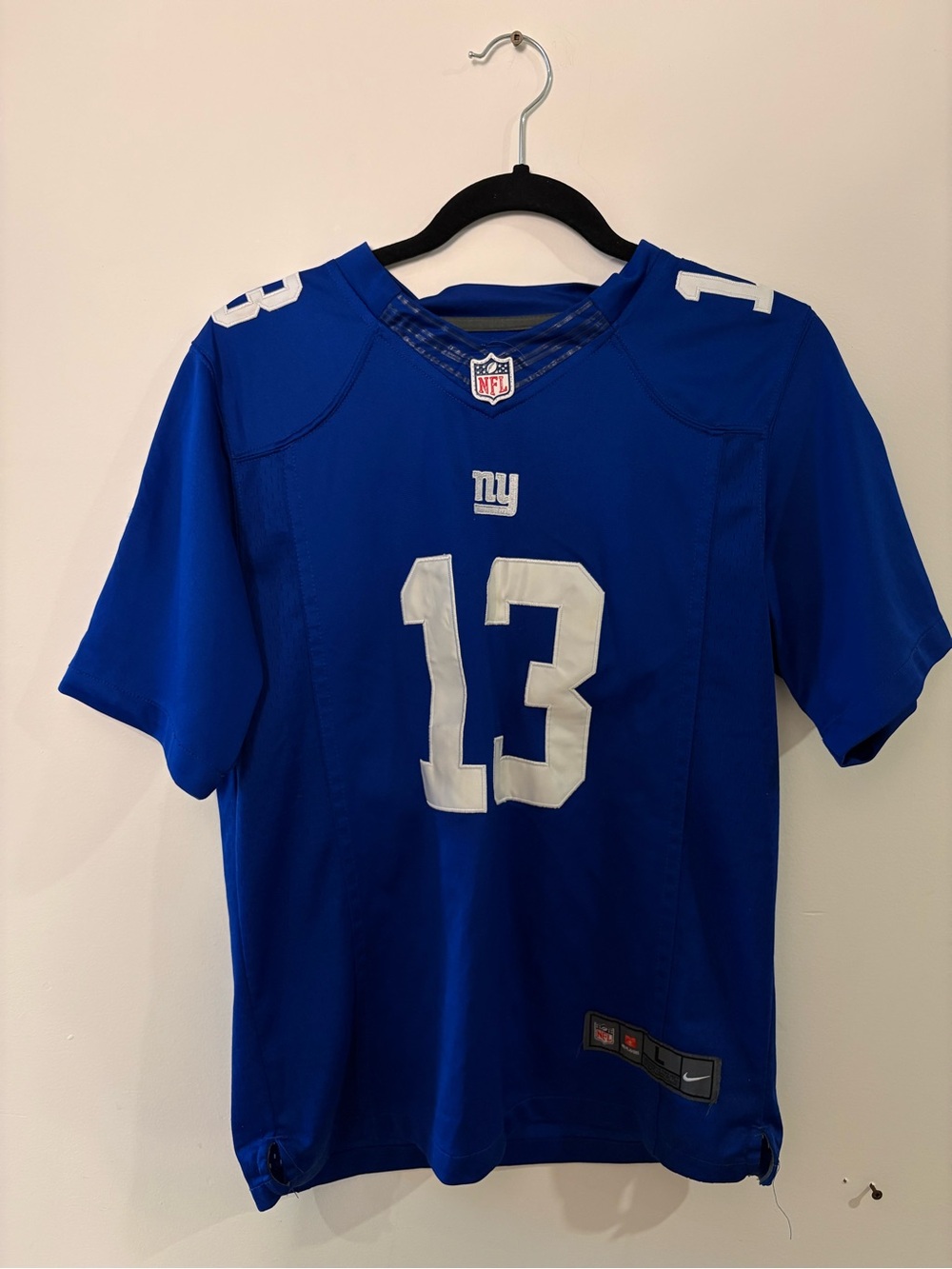 NFL Royal Blue Jersey with White 13 and NY Logo